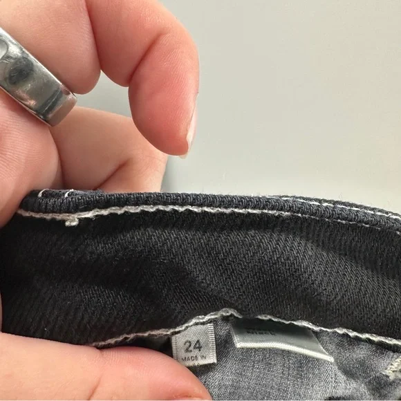 FLAWED Reformation Cowboy High Rise Straight Black Jeans - Picture 8 of 9